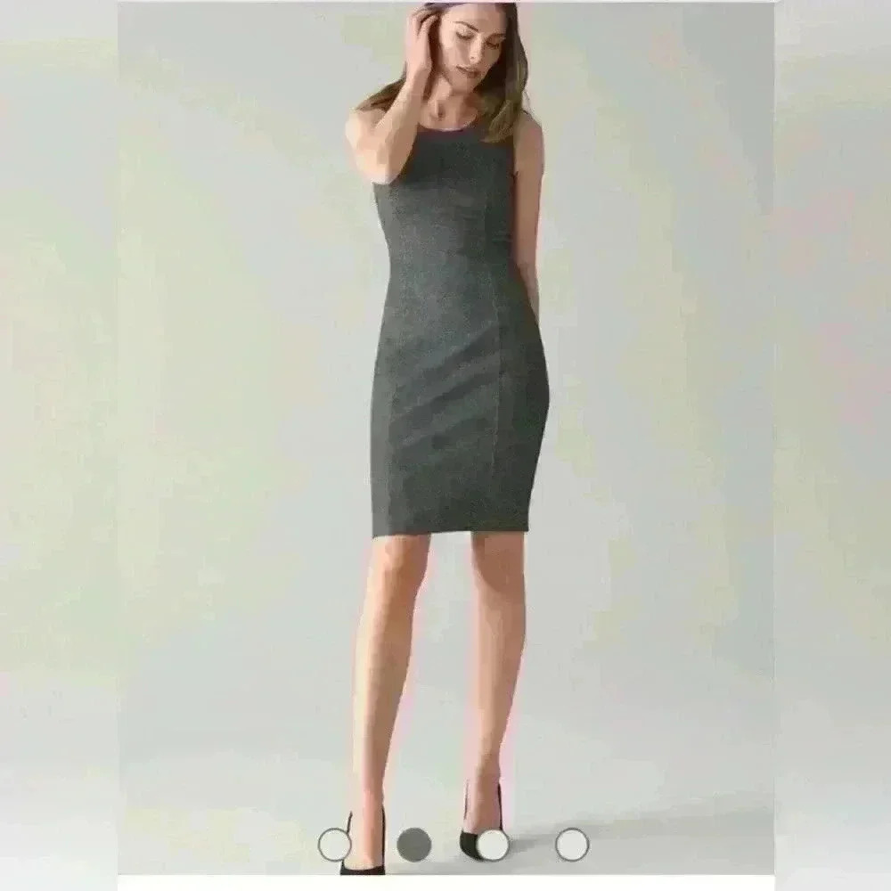 White House Black Market Sleeveless Sheath Dress Mini  Houndstooth Size 6 NWT